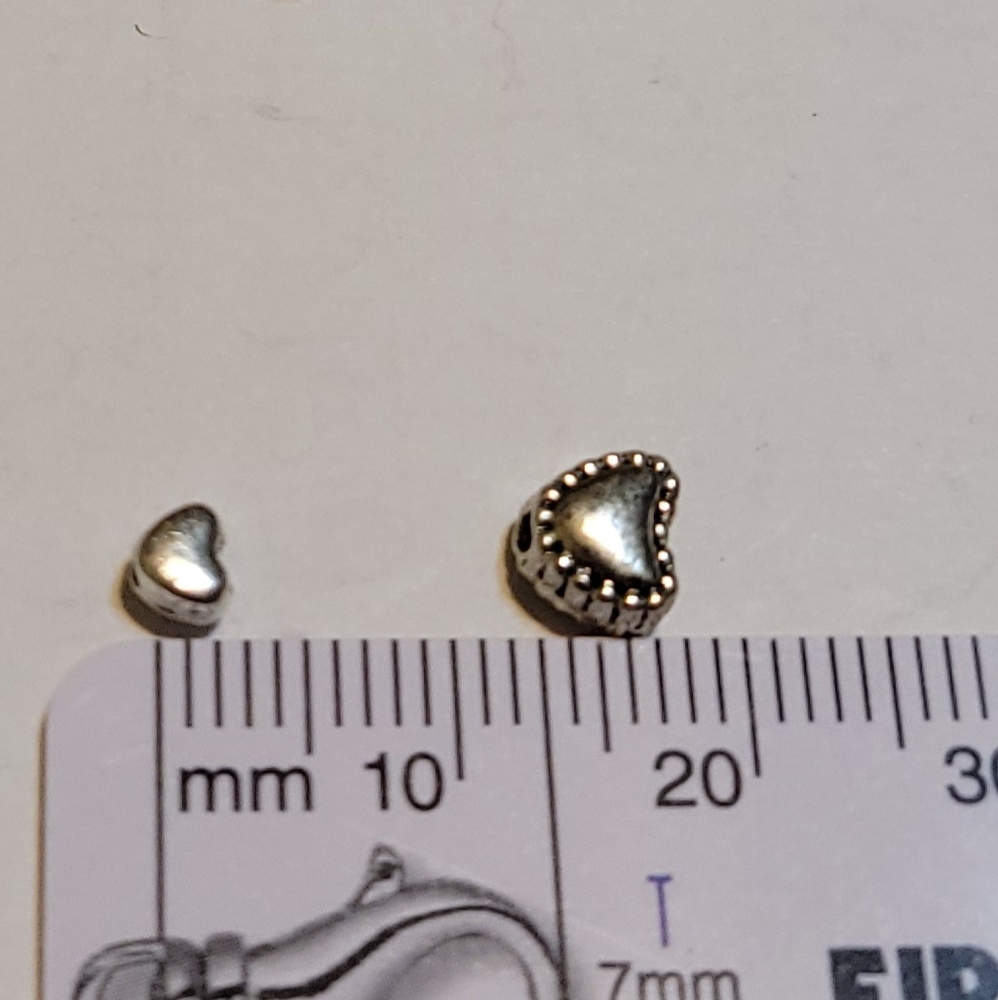 DESTASH: Silver ❤️ Beads - Picture 3 of 3